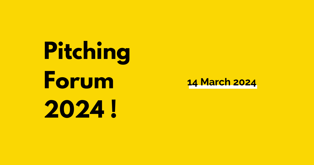 Pitching Forum 2024 is nu open!