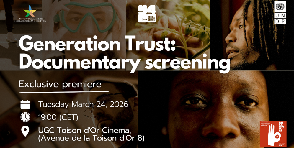 Screening of Generation Trust and inspiring panel: The future of climate in action